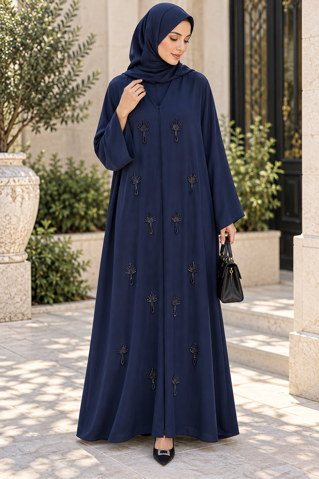 Chiffon abaya 