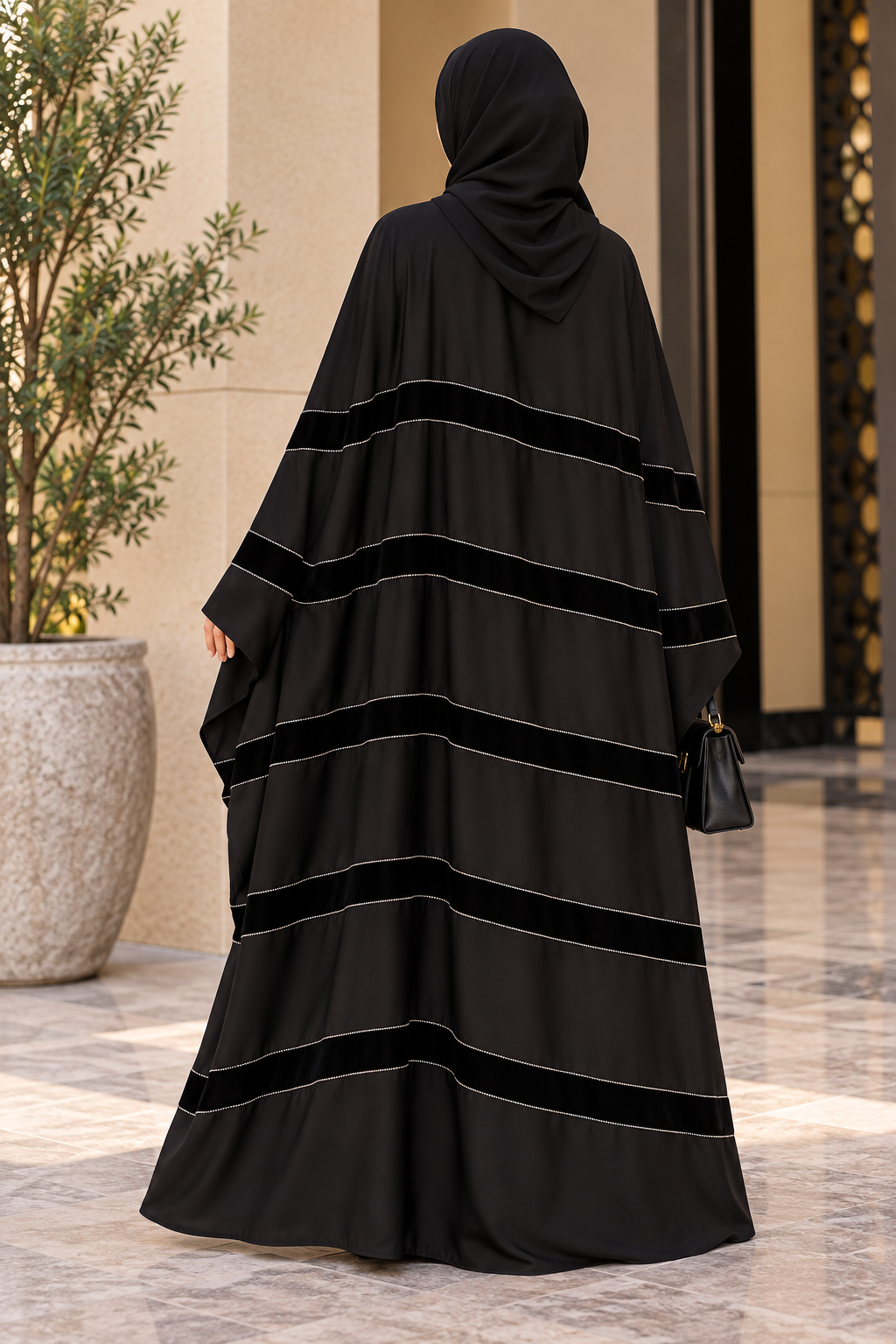 Bisht abaya  Black 2