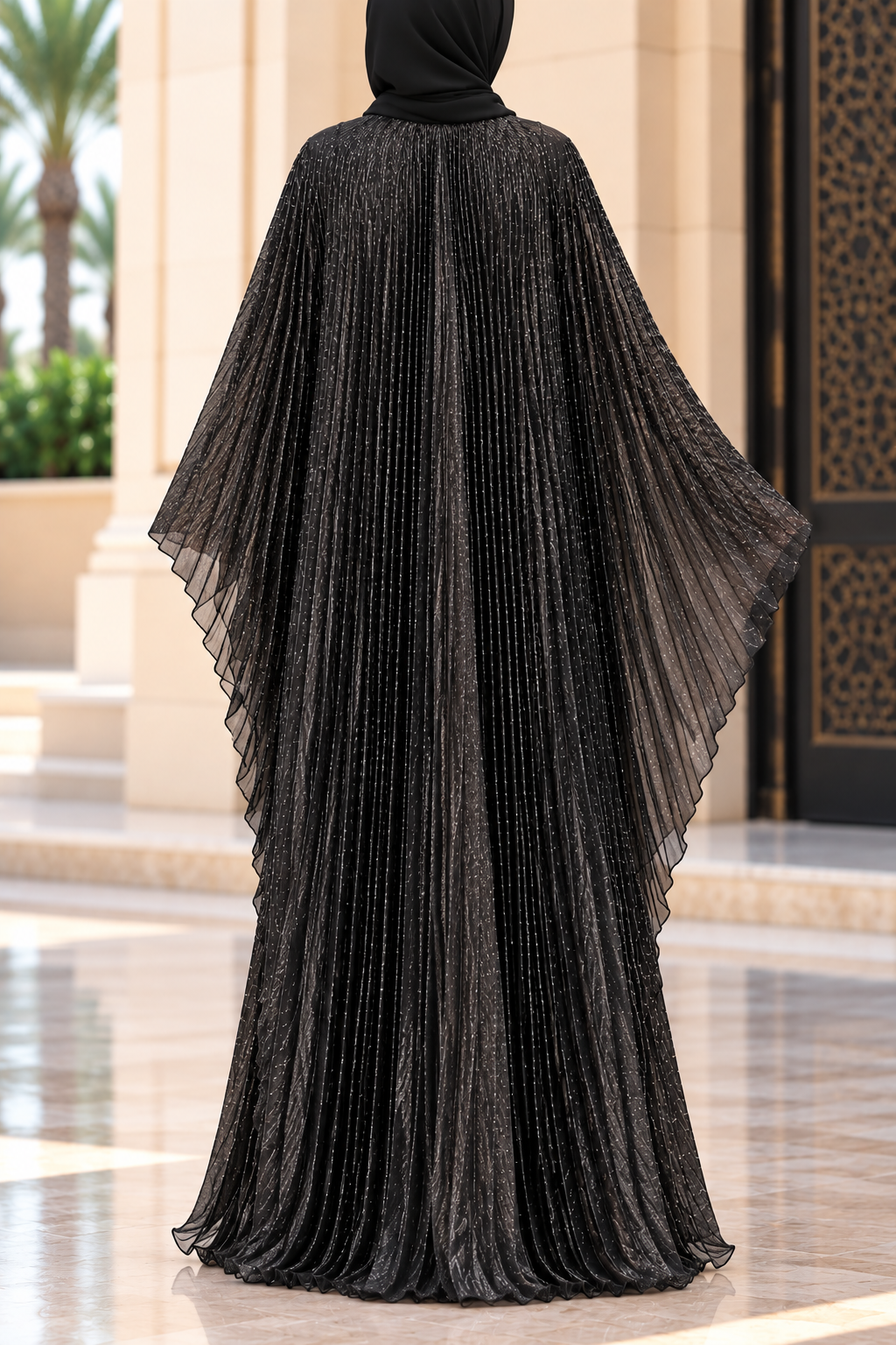 Party wear abaya  Black 6