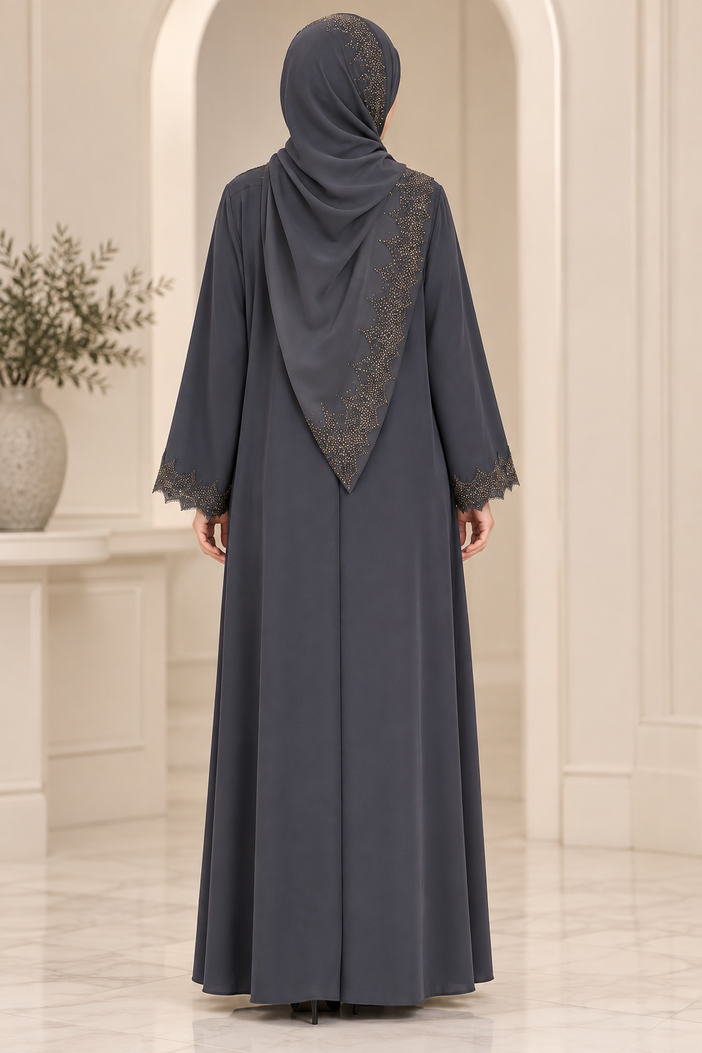Abaya  Grey 2