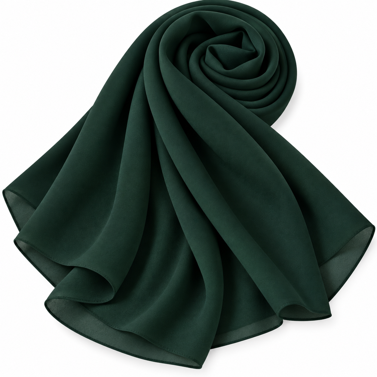Plain indonesian chiffon hijab  Olive green 21
