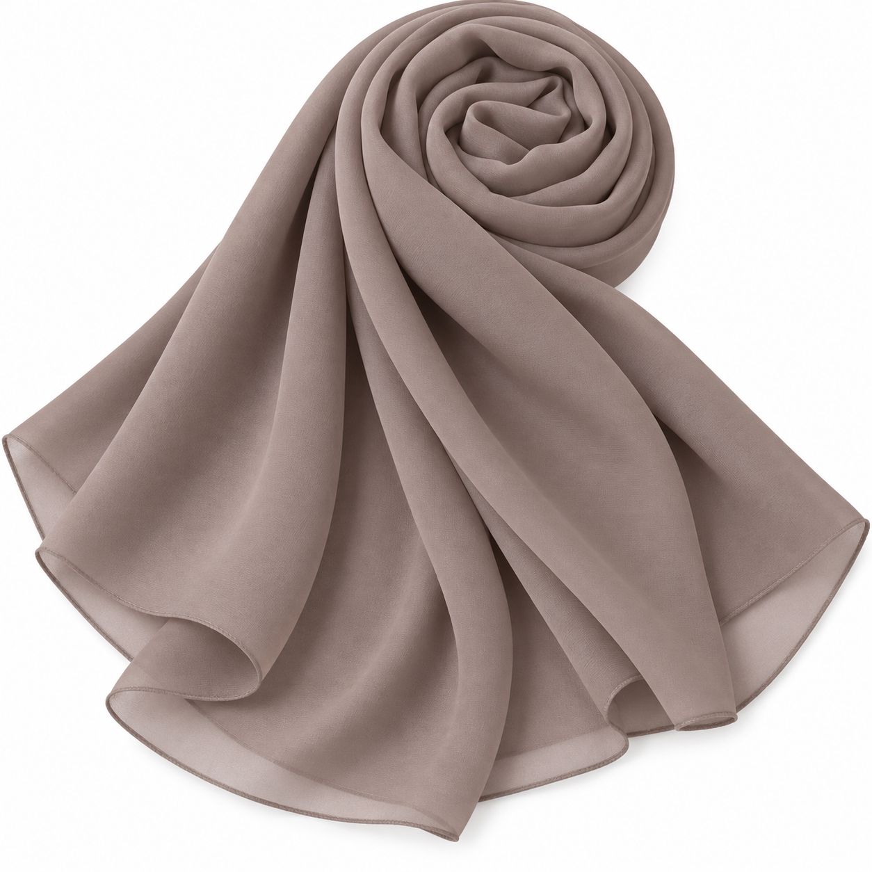 Plain indonesian chiffon hijab  Onion pink 8